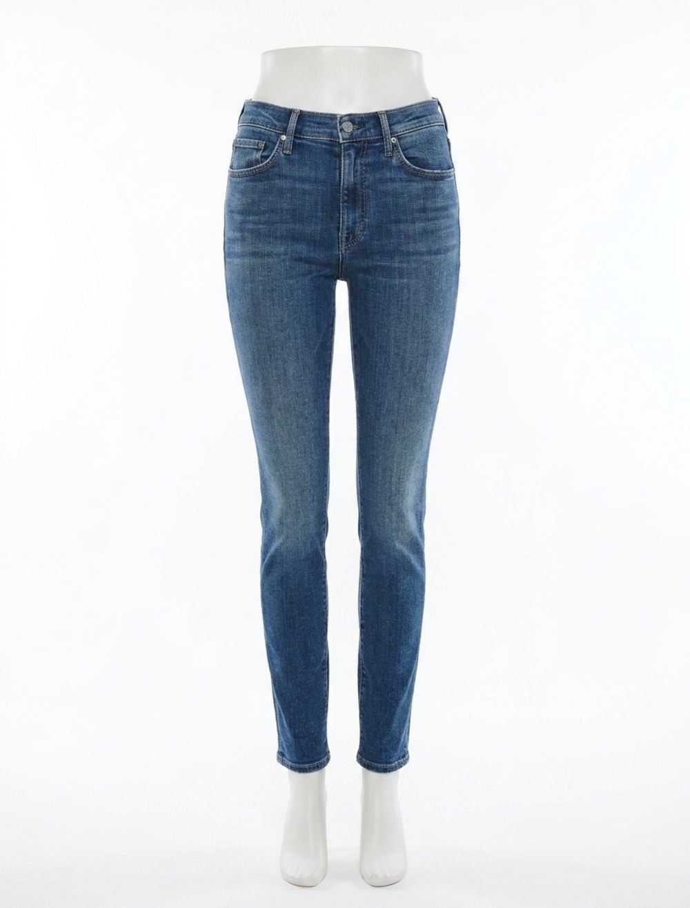 NEW MOTHER the rascal skimp mid-rise straight leg jeans in you're a riot